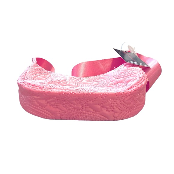 Embroidery Heart Mini Hobo Crossbody Handbag - Picture 9 of 12